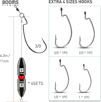 Amazon | Booms Fishing TR1 テキサスリグ バス釣り 釣り